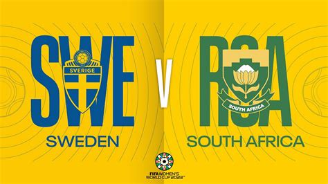 Jul 23, 2023 · What time is Sweden vs South Africa kickoff? Sweden's opening Group G match against South Africa begins on July 23 at 7:00 p.m. local time at Wellington Regional Stadium. Date: Sunday, July 23 